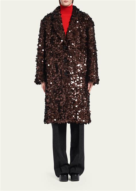 prada sequin coat|Bottle Green Sequin.